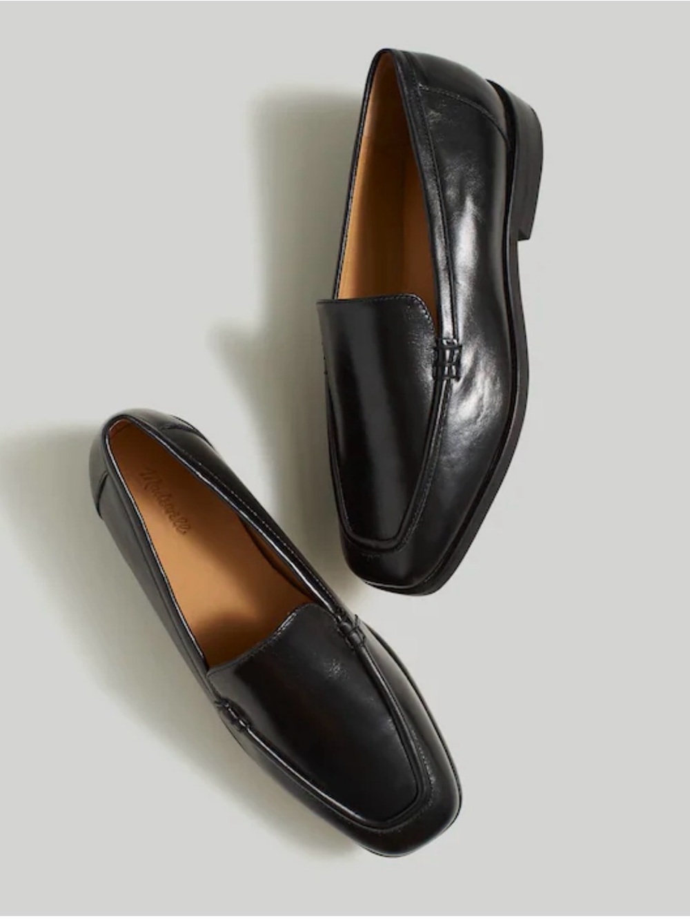Madewell The Bennie Loafer in Leather black size 6 slip on